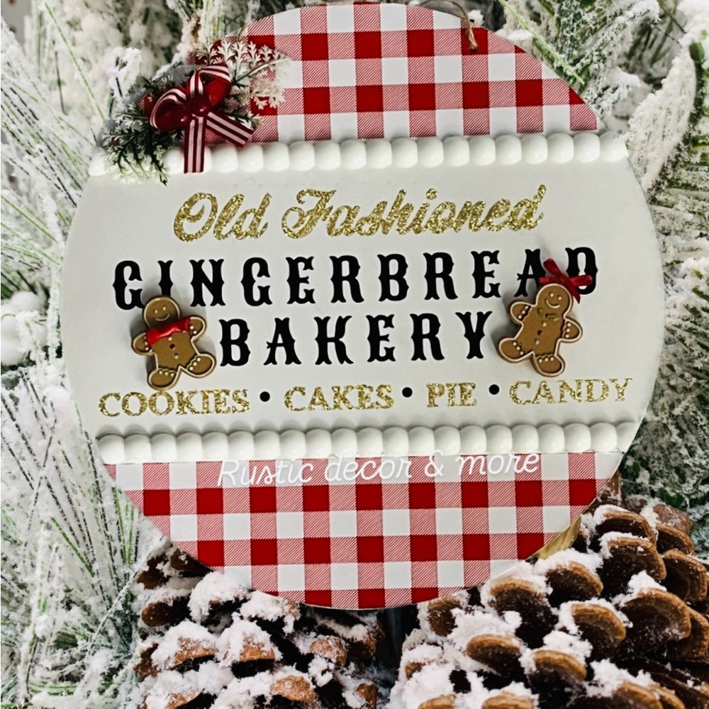 Old Fashioned Gingerbread Bakery 12” sign
